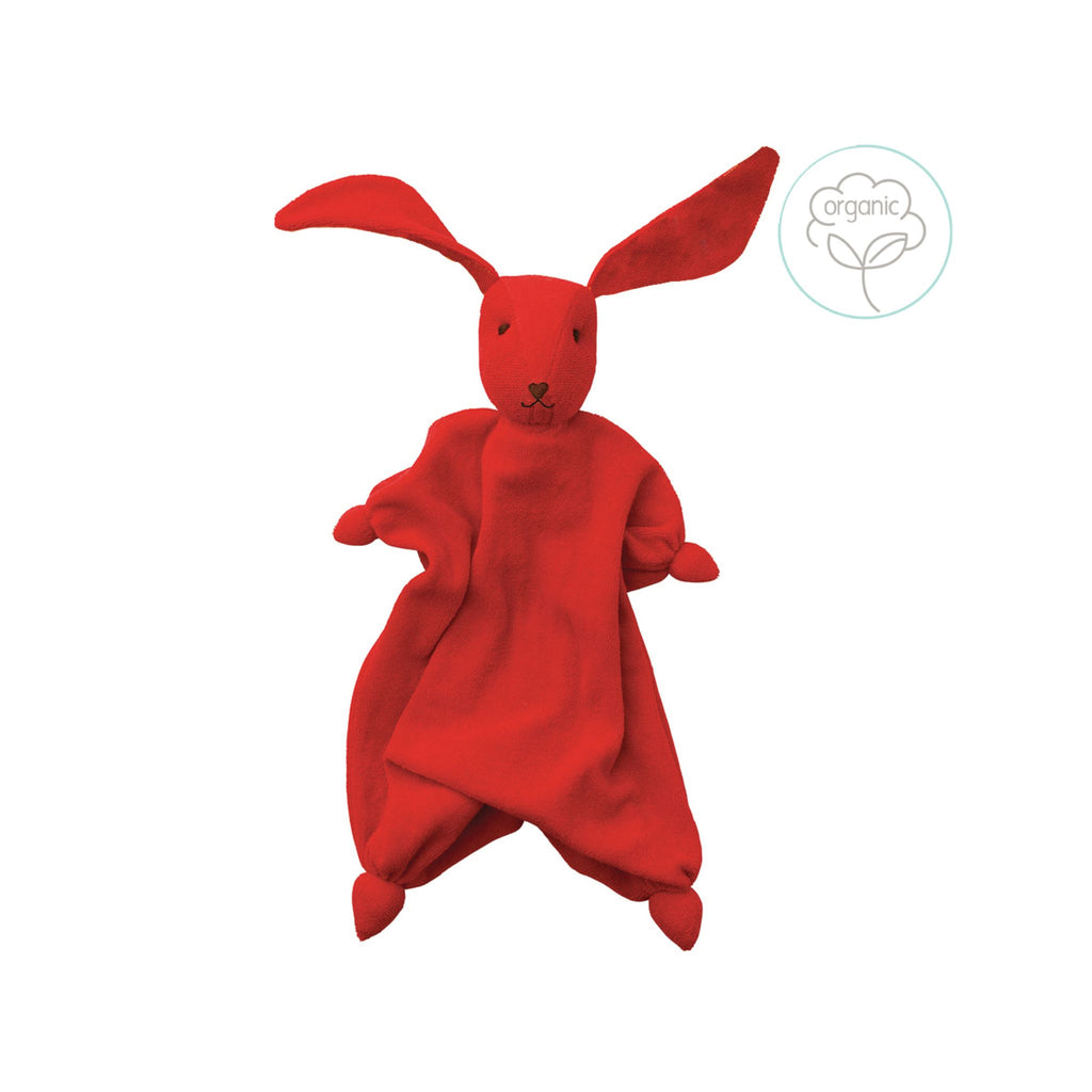 Peppa / Hoppa Organic Bonding Bunny Doll - Red with Red Ears