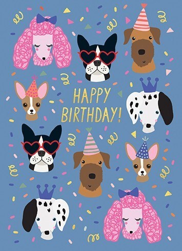 Party Dogs Birthday Card – Scooter Girl Toys