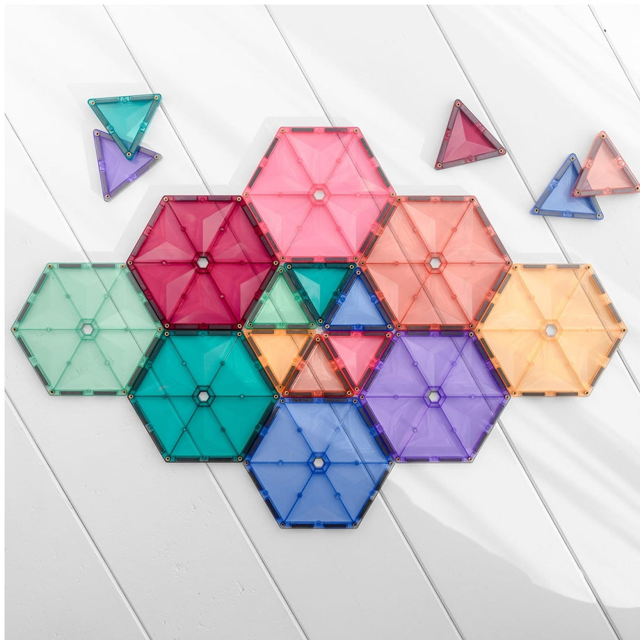 CONNETIX Magnetic Tiles - Pastel Geometry Pack 40 Pieces – Scooter