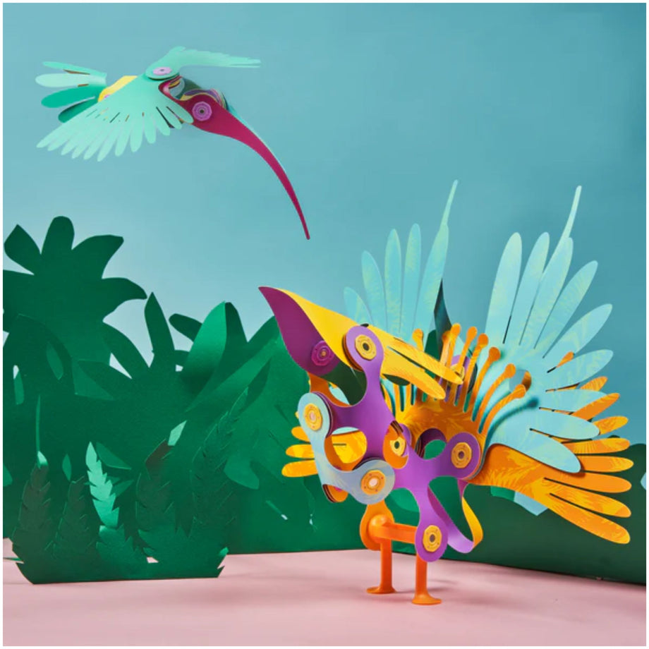 Clixo Magnetic Construction Pack - Tropical Birds – Scooter Girl Toys