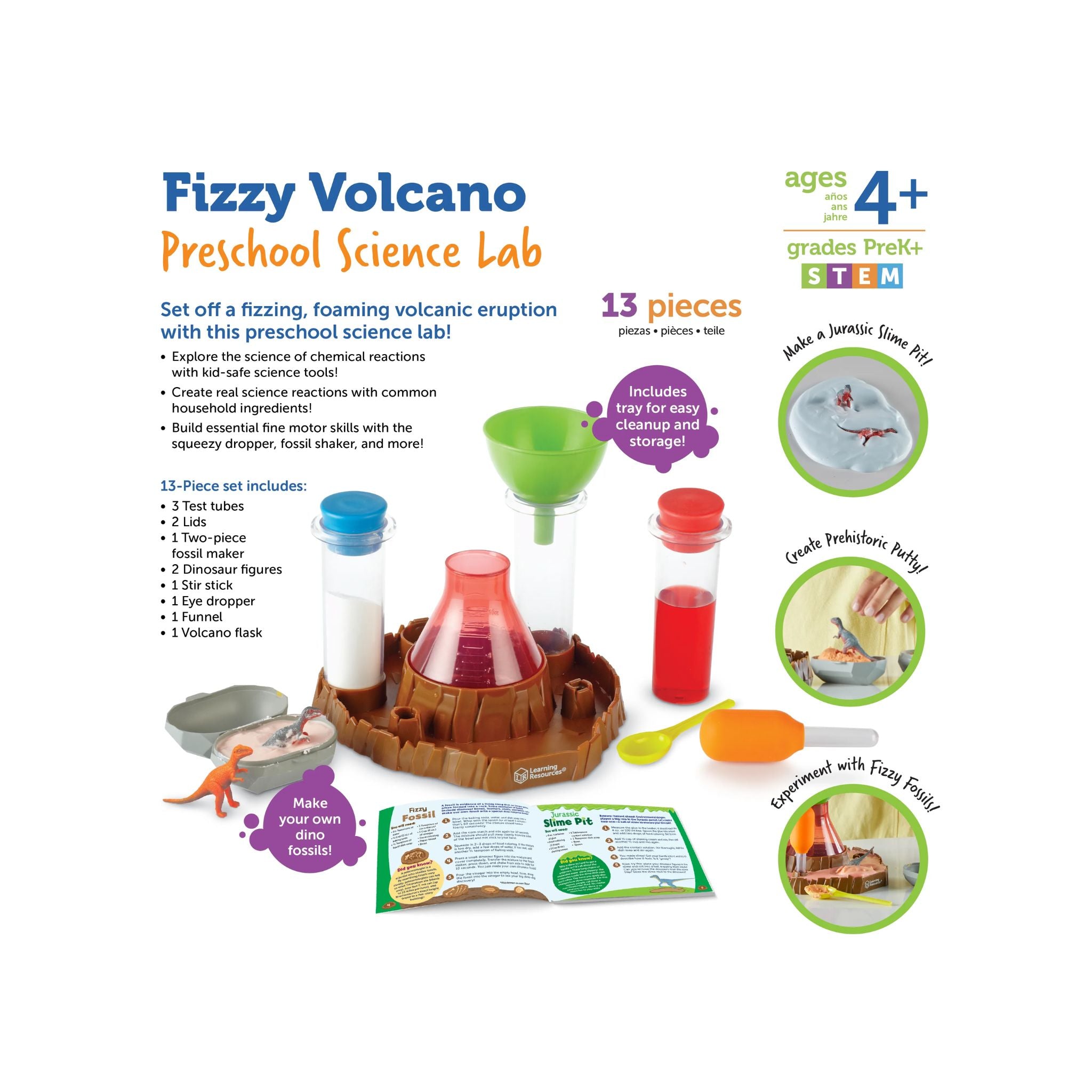 Fizzy Volcano Preschool Science Lab – Scooter Girl Toys