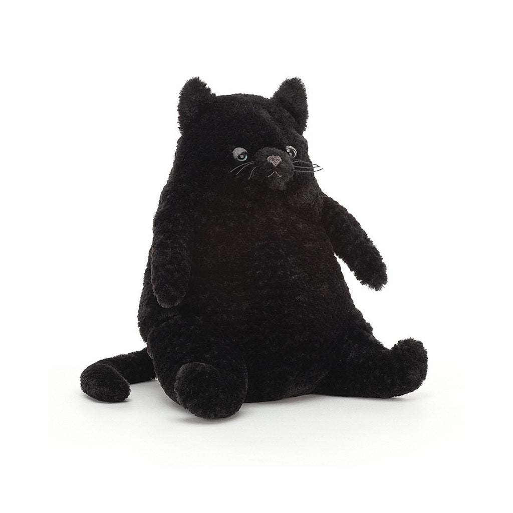 Jellycat stuffed animal, big black cat sitting