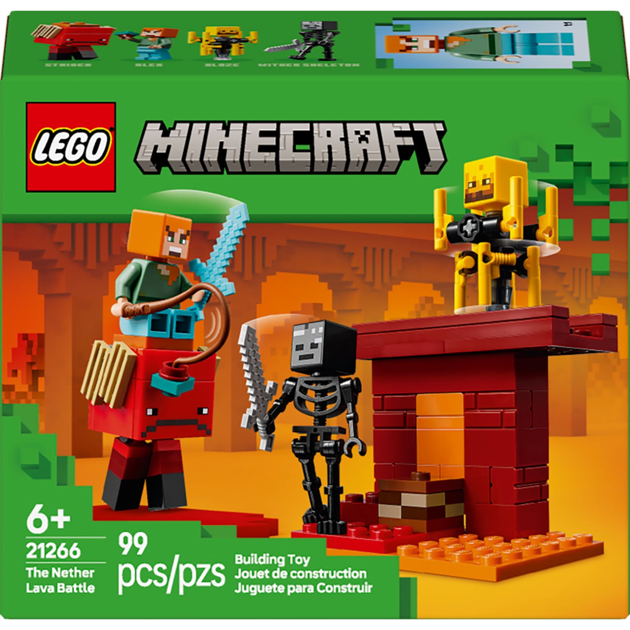 LEGO Minecraft - The Nether Lava Battle – Scooter Girl Toys