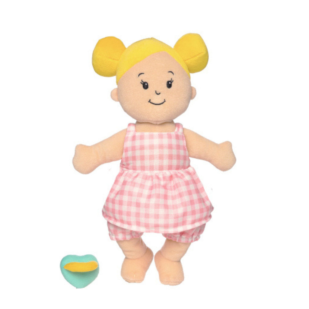Manhattan Toy Wee Baby Stella Doll Peach With Blond Buns