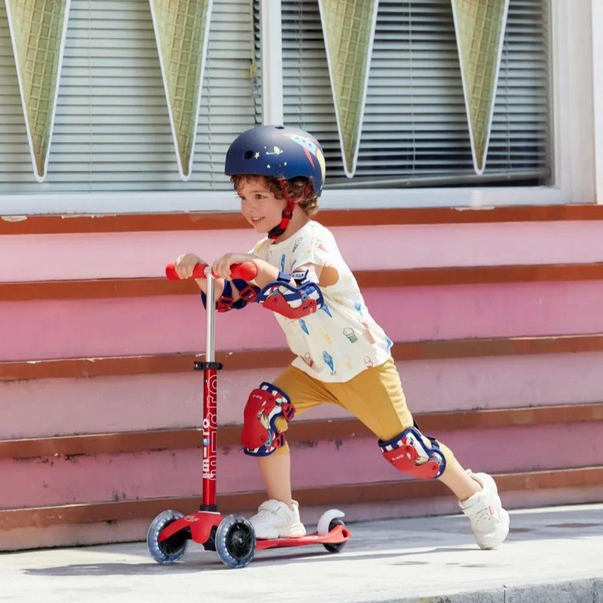 Micro scooter rocket store helmet