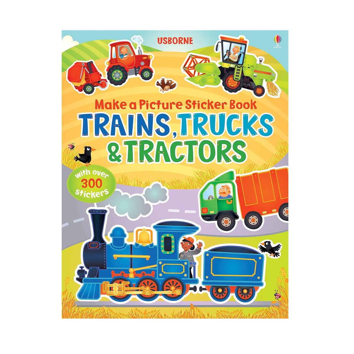Make a Picture Sticker Book: Trains, Trucks & Tractors – Scooter Girl Toys