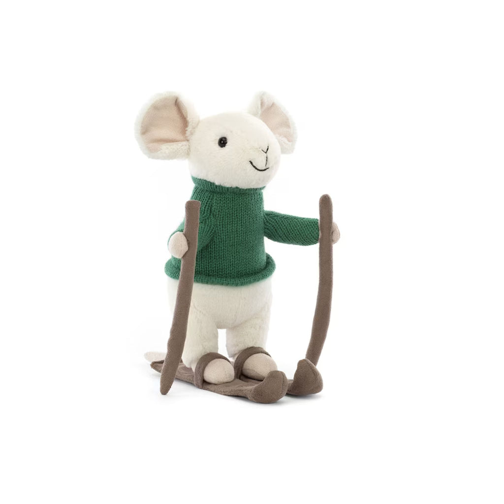 Jellycat Merry Mouse Skiing Plush Christmas Toy