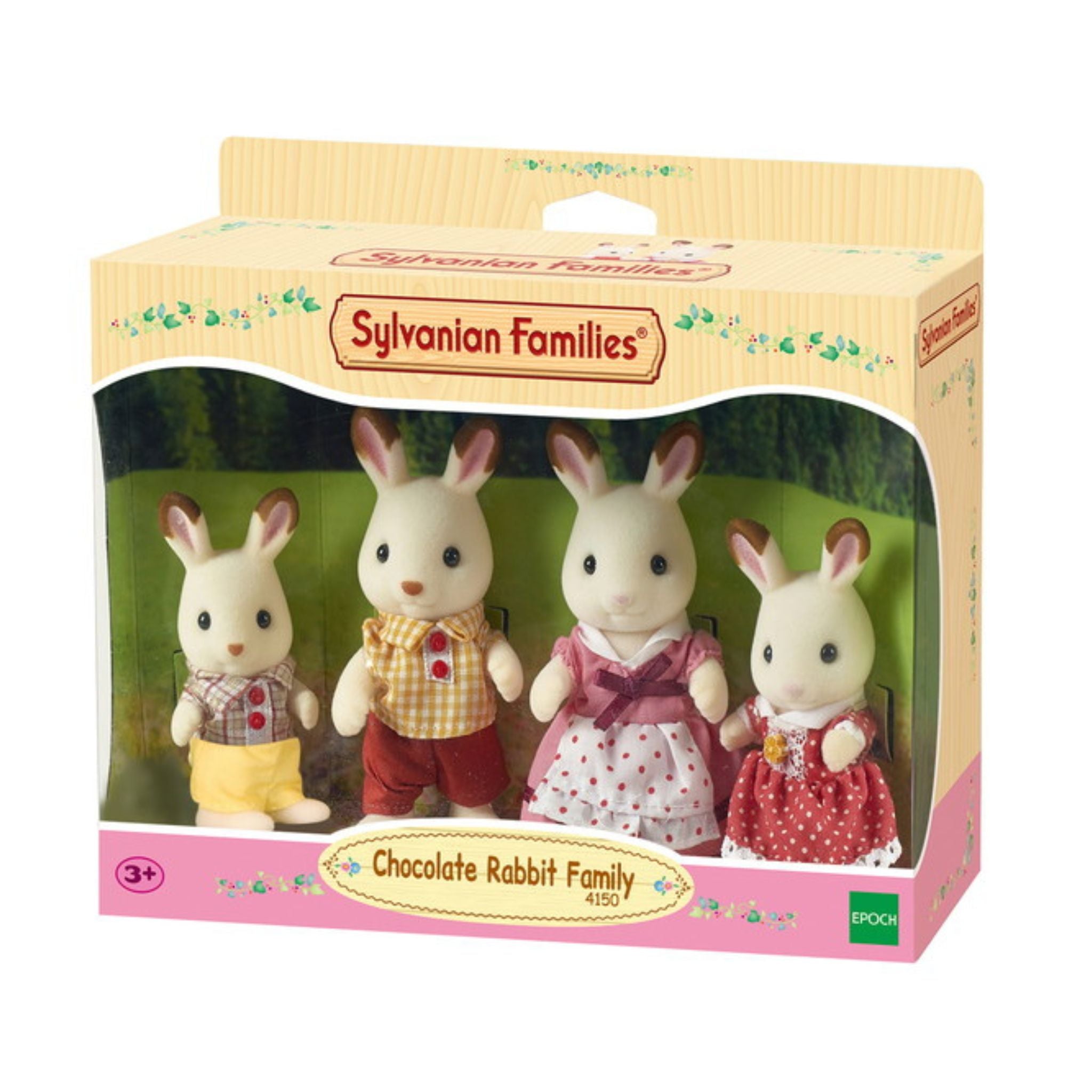 Cunico Rabbit Calico Critters - Chocolate Rabbit Family – Scooter Girl Toys