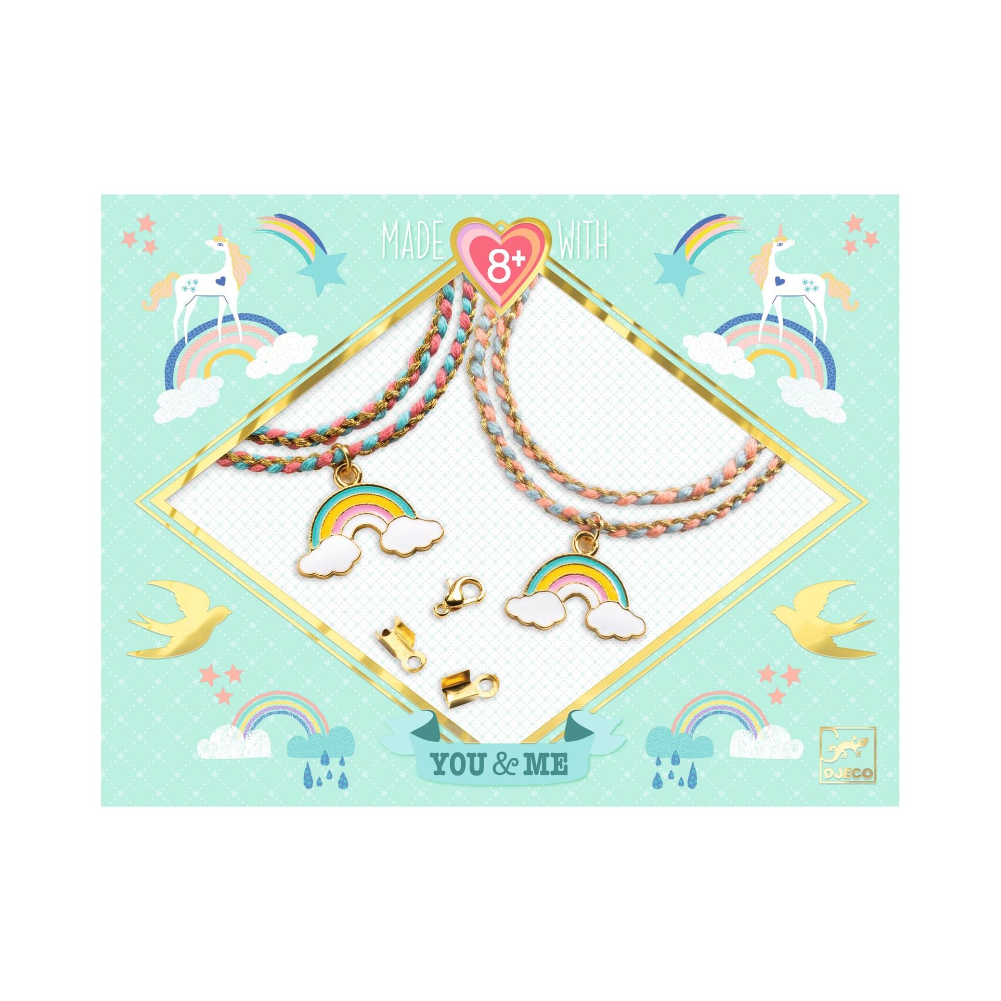 Djeco You & Me - Rainbow Kumihimo Beads & Jewellery Bracelet Craft Kit –  Scooter Girl Toys
