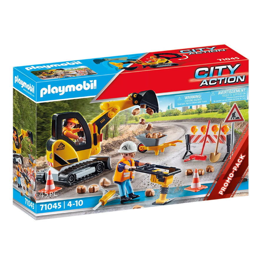 Playmobil Building Site Playmobil Road Construction – Scooter Girl